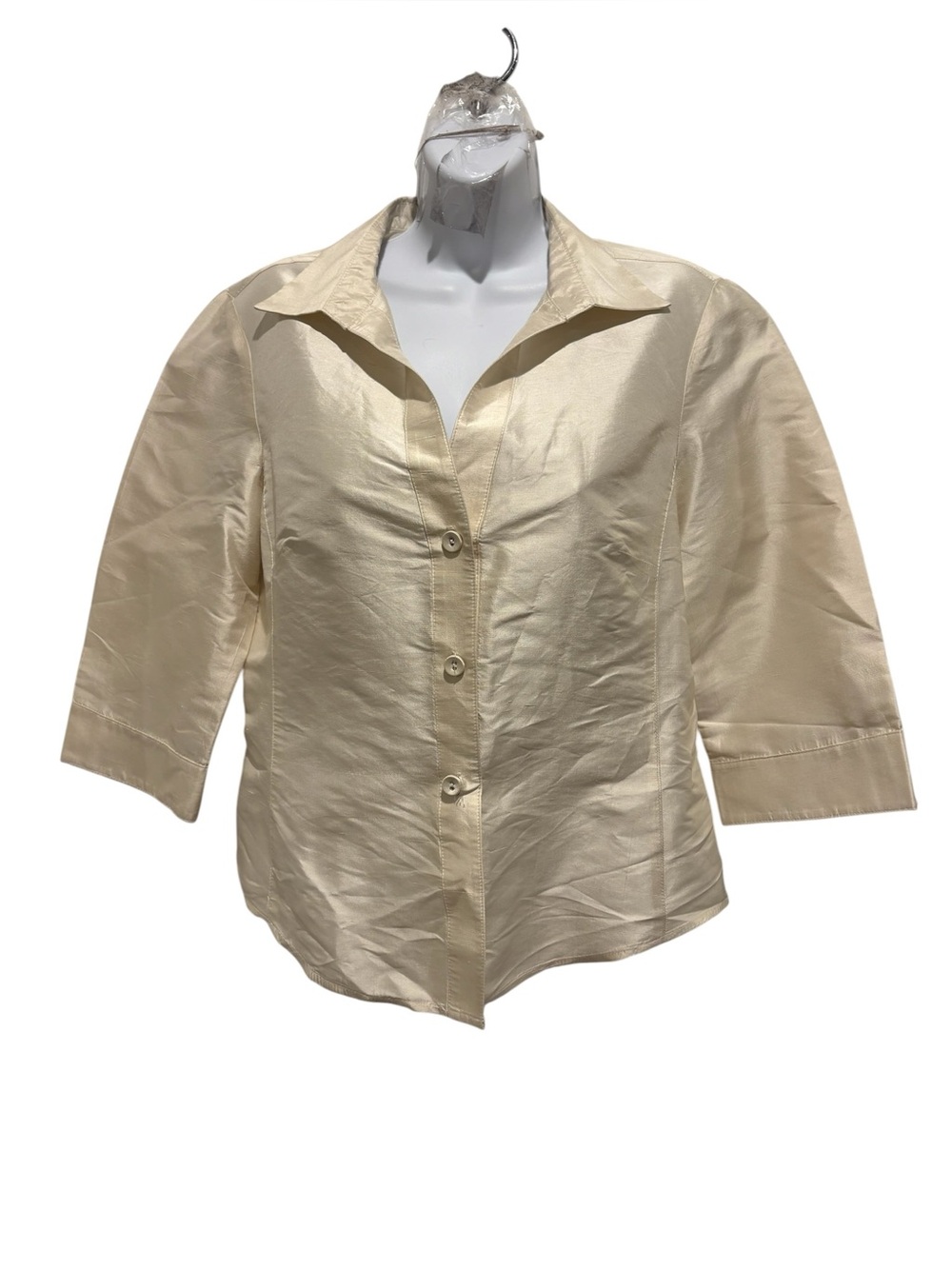LOUBEN VINTAGE CANADA Women’s 100% Silk Button Up Blouse Size 6
